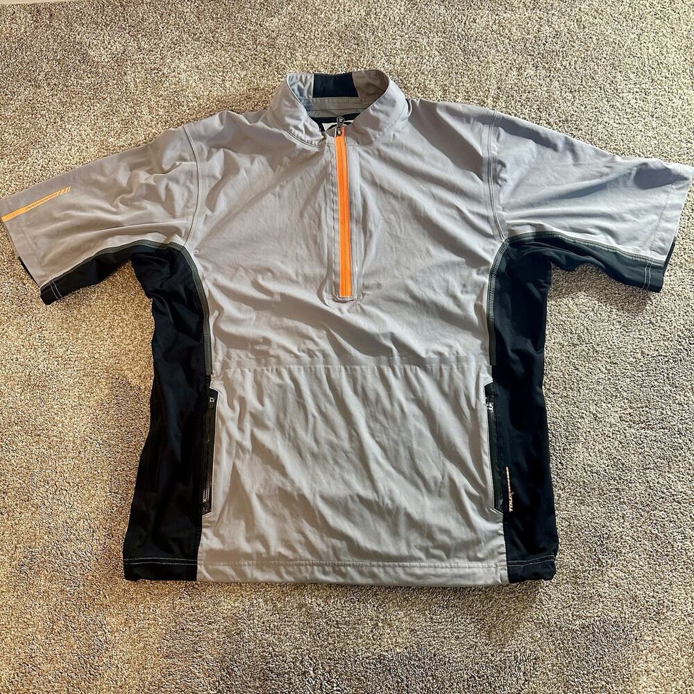 Sun Mountain Shirt Mens Extra Large XL Gray Rainflex Performance Golf Jacket